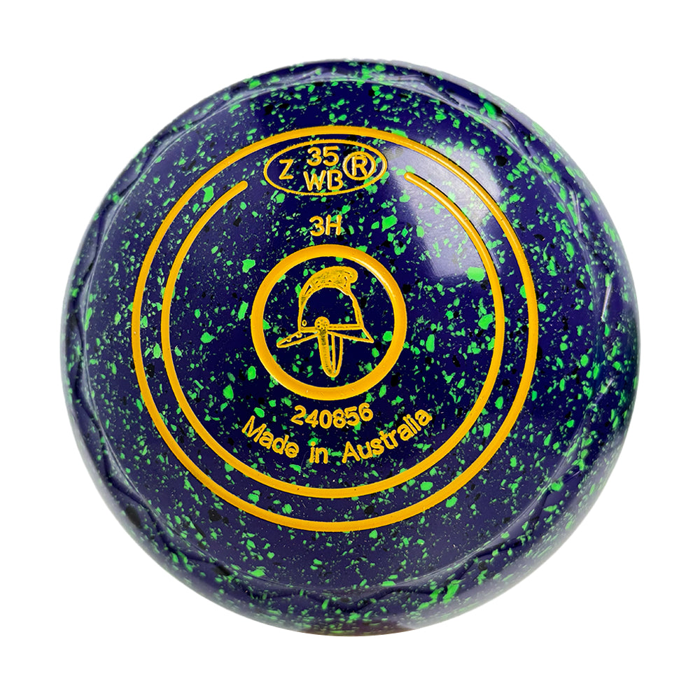 Aero Optima Lawn Bowls 3 Heavy Z-Scoop Blueberry - 240856