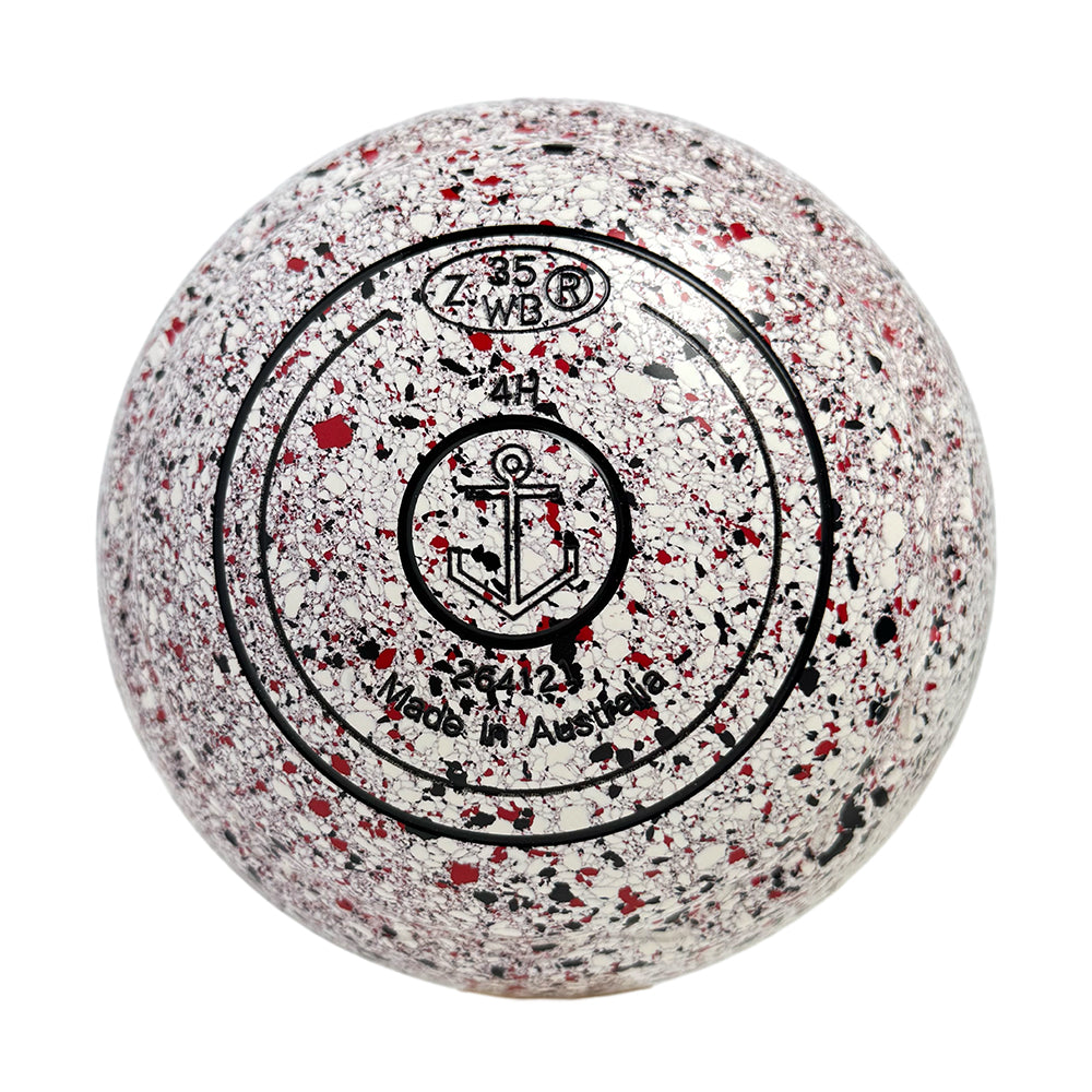Aero Optima Lawn Bowls 4 Heavy Z-Scoop Snow - 264121
