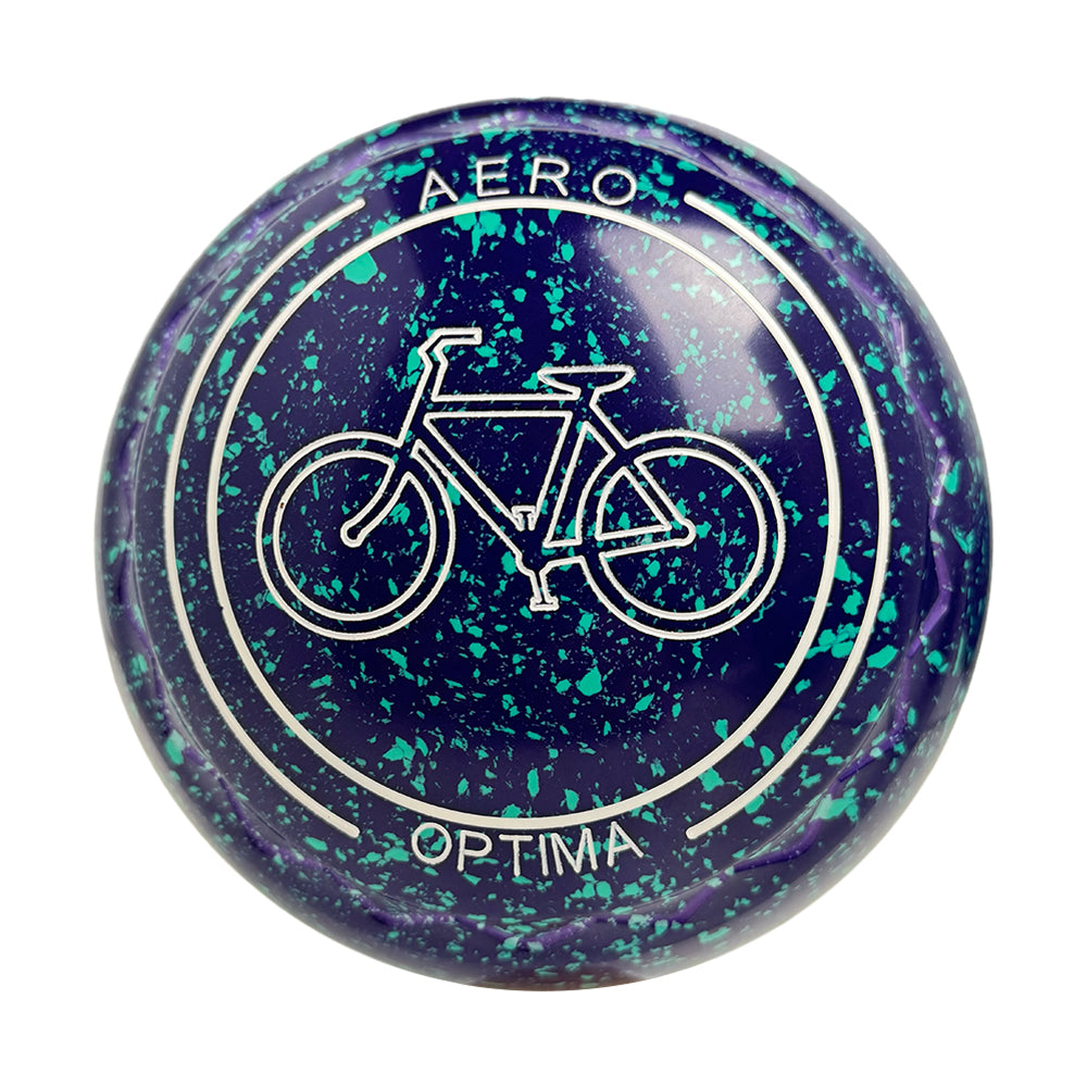 Aero Optima Lawn Bowls 2.5 Heavy Z-Scoop Grape - 264133