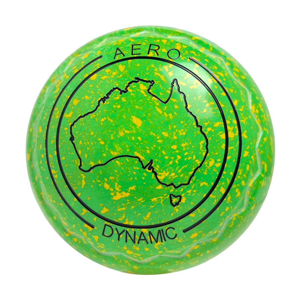 Aero Dynamic Lawn Bowls 3 Heavy Z-Scoop Lime - 264225