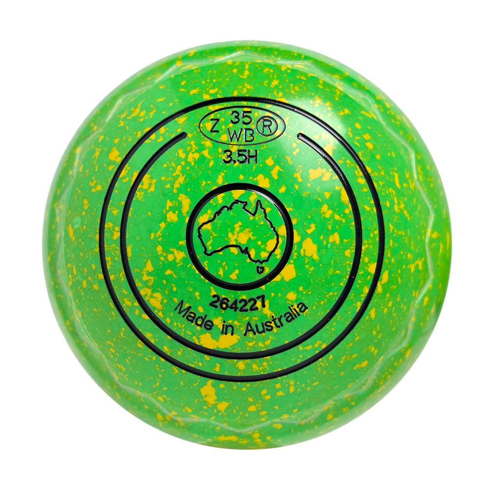 Aero Dynamic Lawn Bowls 3.5 Heavy Z-Scoop Lime - 264227