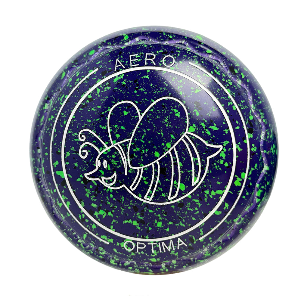 Aero Optima Lawn Bowls 1.5 Heavy Z-Scoop Blueberry - 264357