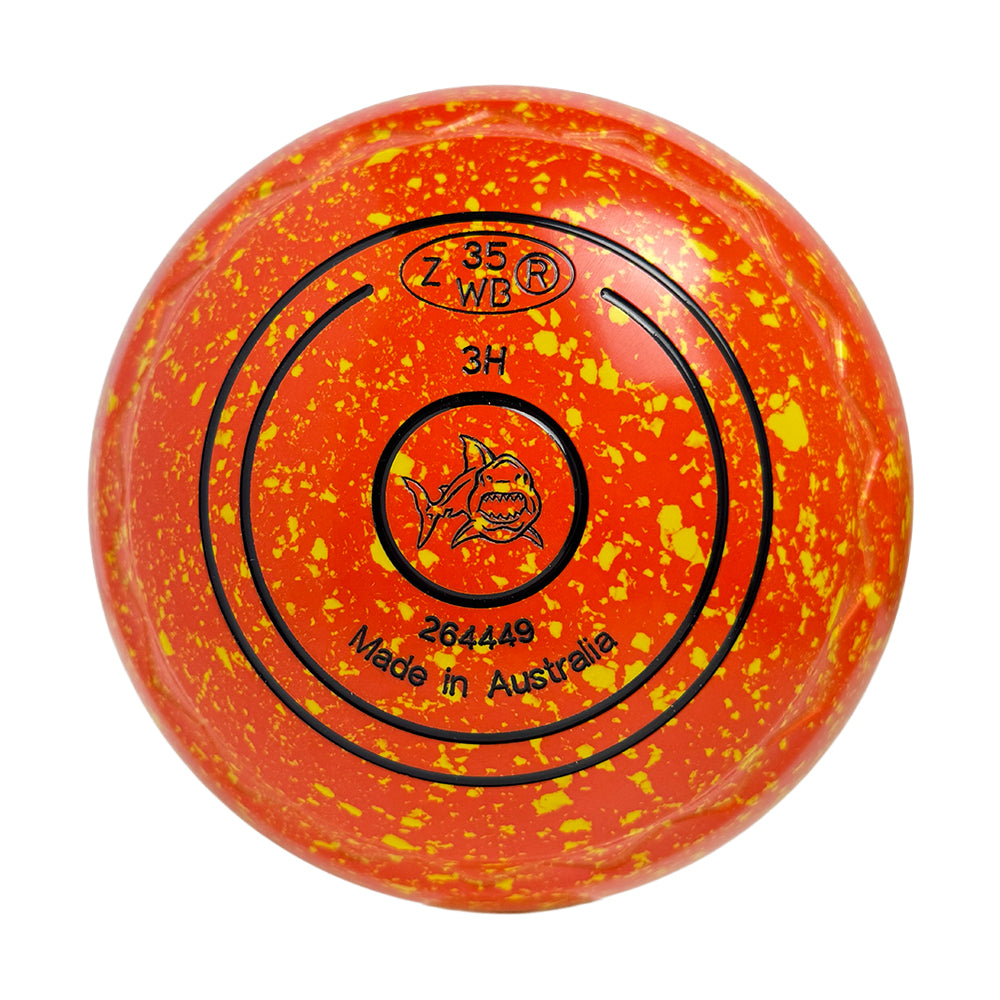 Aero Optima Lawn Bowls 3 Heavy Z-Scoop Nectarine - 264449
