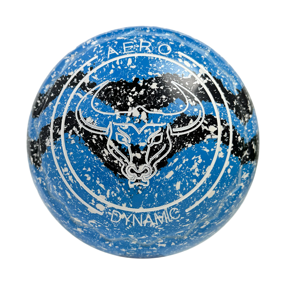 Aero Dynamic Lawn Bowls 4 Heavy Z-Scoop Azure/Onyx Swirl - 264453