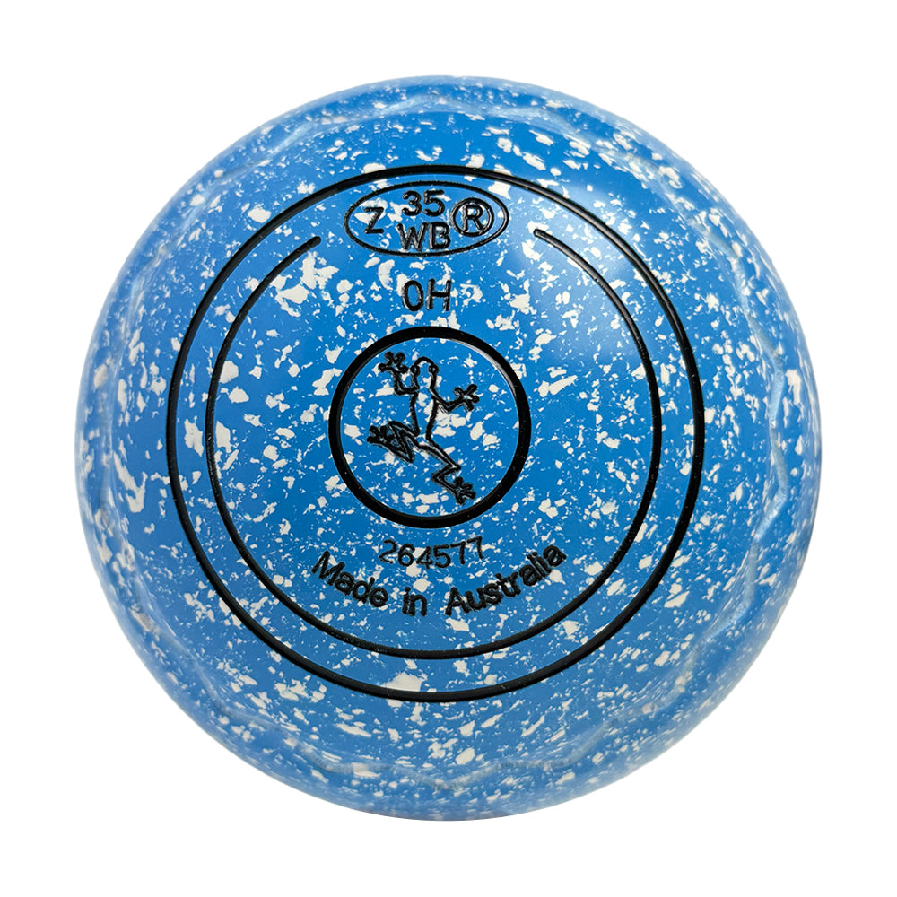 Aero Optima Lawn Bowls 0 Heavy Z-Scoop Azure - 264577