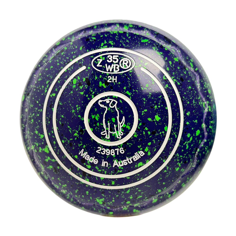 Aero Dynamic Lawn Bowls 2 Heavy Z-Scoop Blueberry - 239876