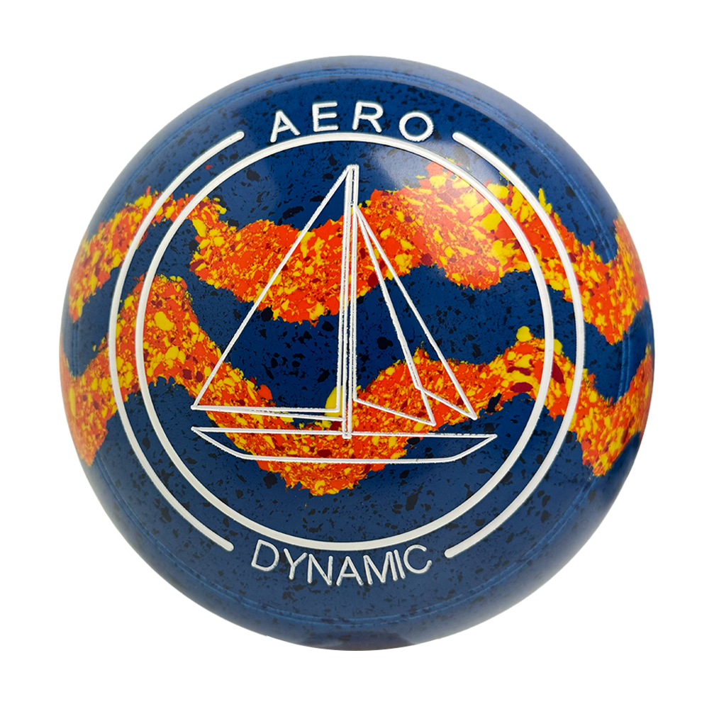 Aero Dynamic Lawn Bowls 3 Heavy Non-Gripped Ocean/Sunrise Swirl - 261983