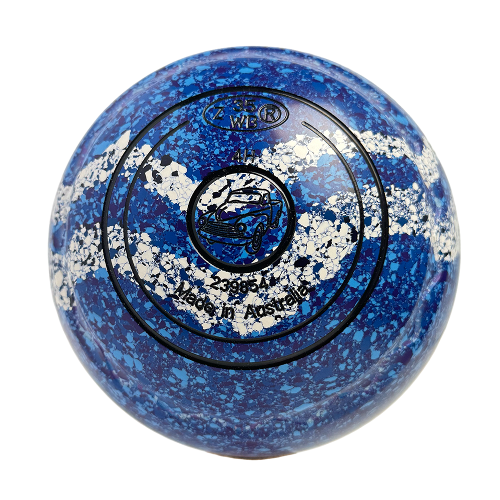 Aero Optima Lawn Bowls 4 Heavy Z-Scoop Delta/Glacier Swirl - 239854