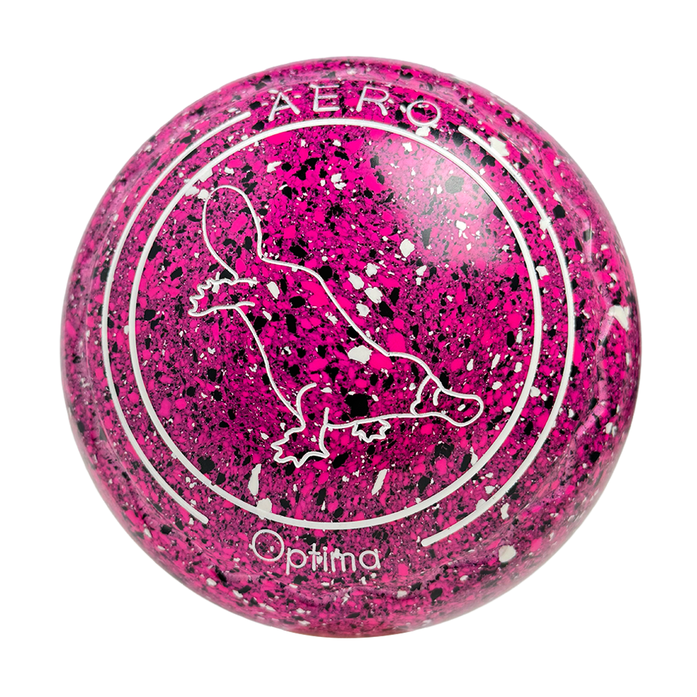 Aero Optima Lawn Bowls 0.5 Heavy Z-Scoop Fuchsia - 262501