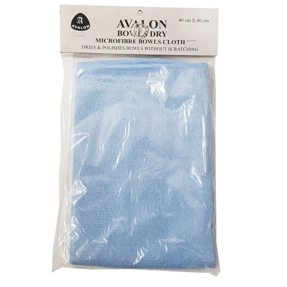 Avalon Microfibre Lawn Bowls Cloth 40cm x 40cm - Blue - Bowls City