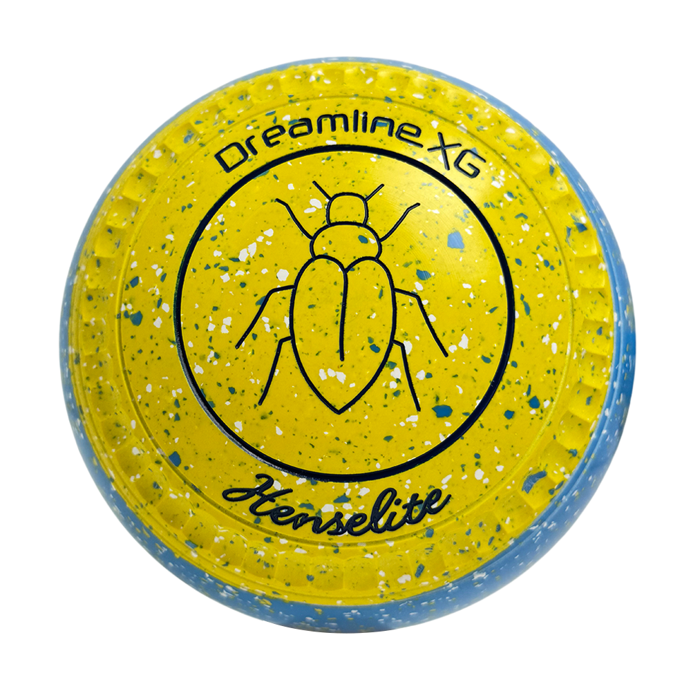 Henselite Dreamline XG Lawn Bowls Size 4 Heavy Gripped - Goldie Slice BE3-75