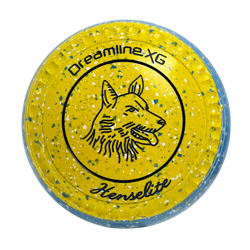 Henselite Dreamline XG Lawn Bowls Size 4 Heavy Gripped - Goldie Slice BE3-79