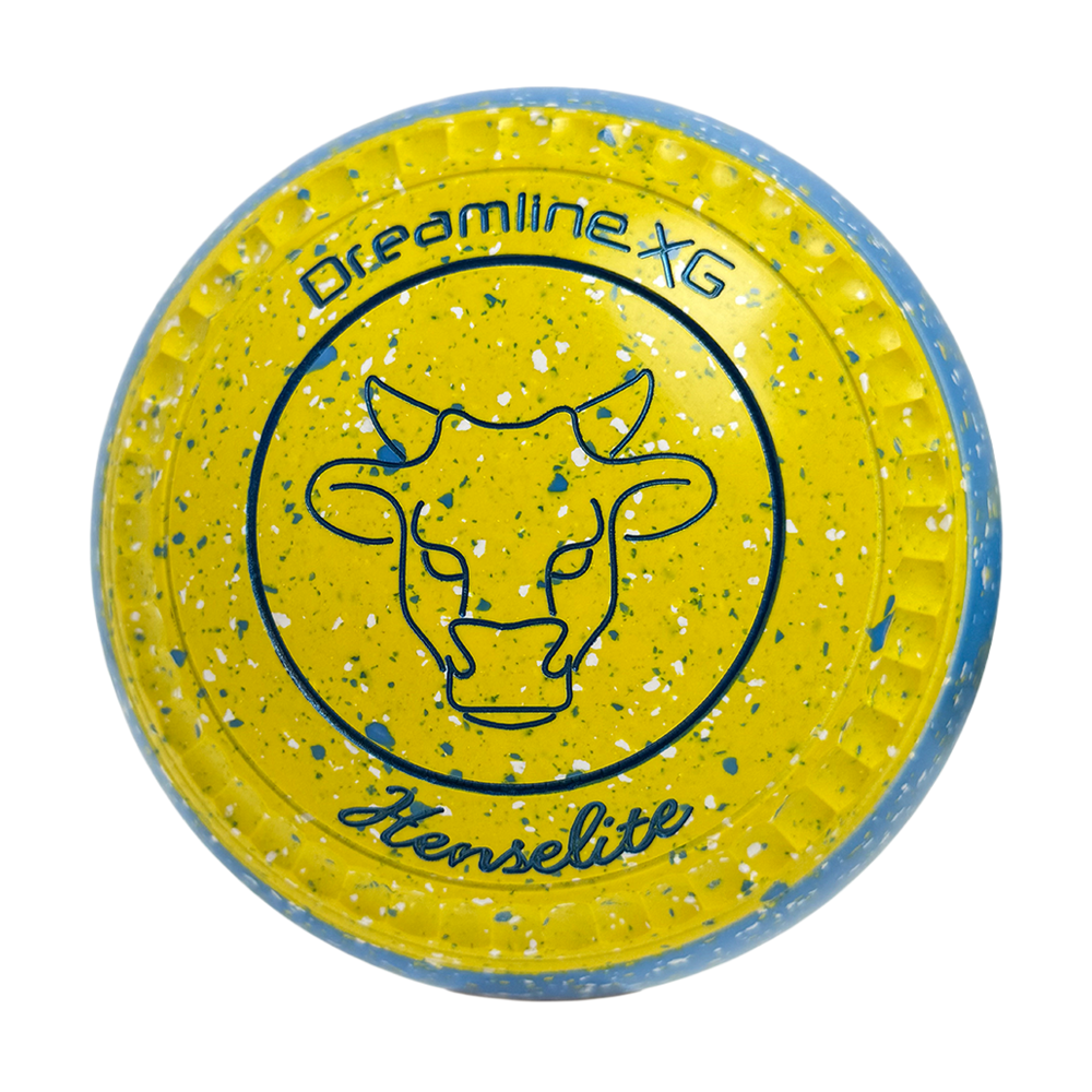 Henselite Dreamline XG Lawn Bowls Size 4 Heavy Gripped - Goldie Slice BE3-80