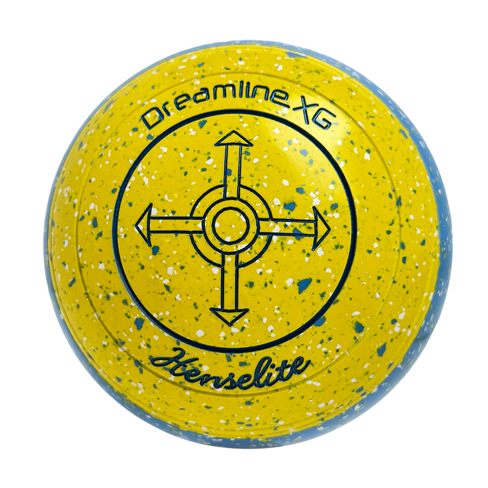 Henselite Dreamline XG Lawn Bowls Size 3 Non Gripped - Goldie Slice BE3-92