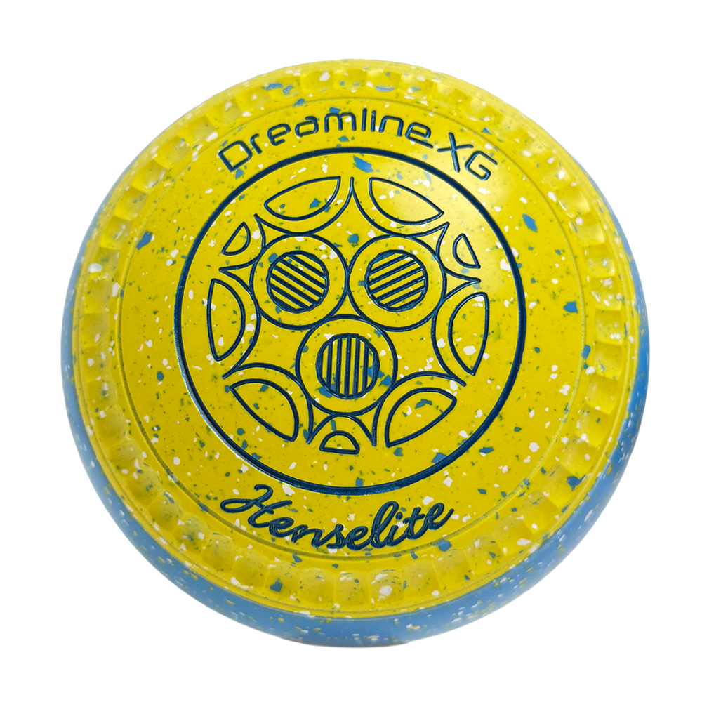 Henselite Dreamline XG Lawn Bowls Size 3 Heavy Gripped - Goldie Slice BE4-50