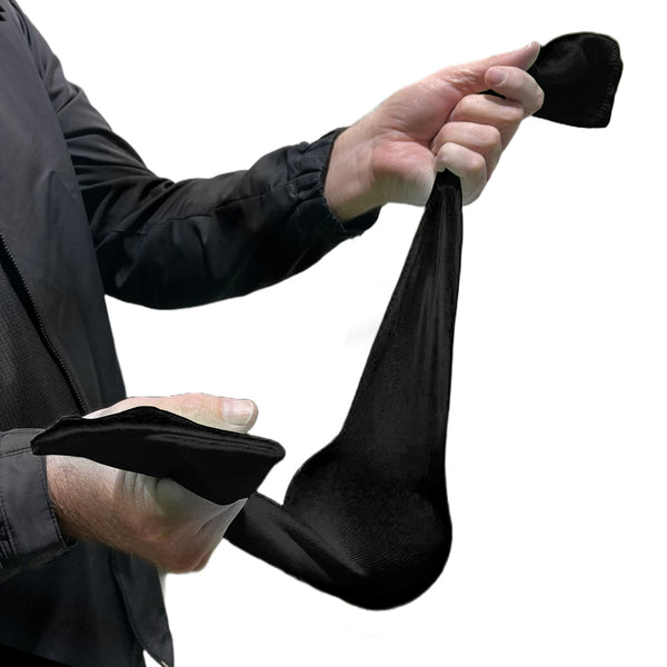 Bowls City Deluxe Lawn Bowls Polishing Sleeve Black Bowls City Gold