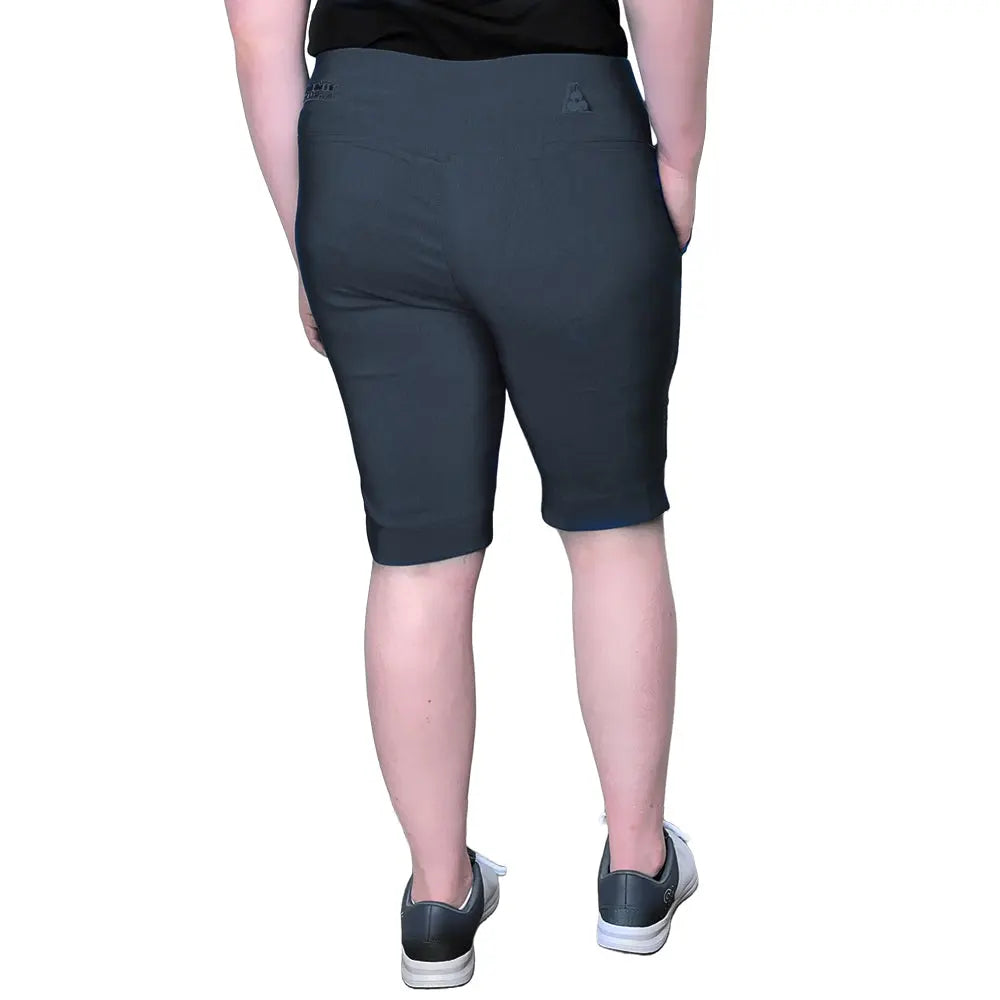 Bowlswear Australia Ladies Stretch Shorts BA Logo - Navy - Bowls City