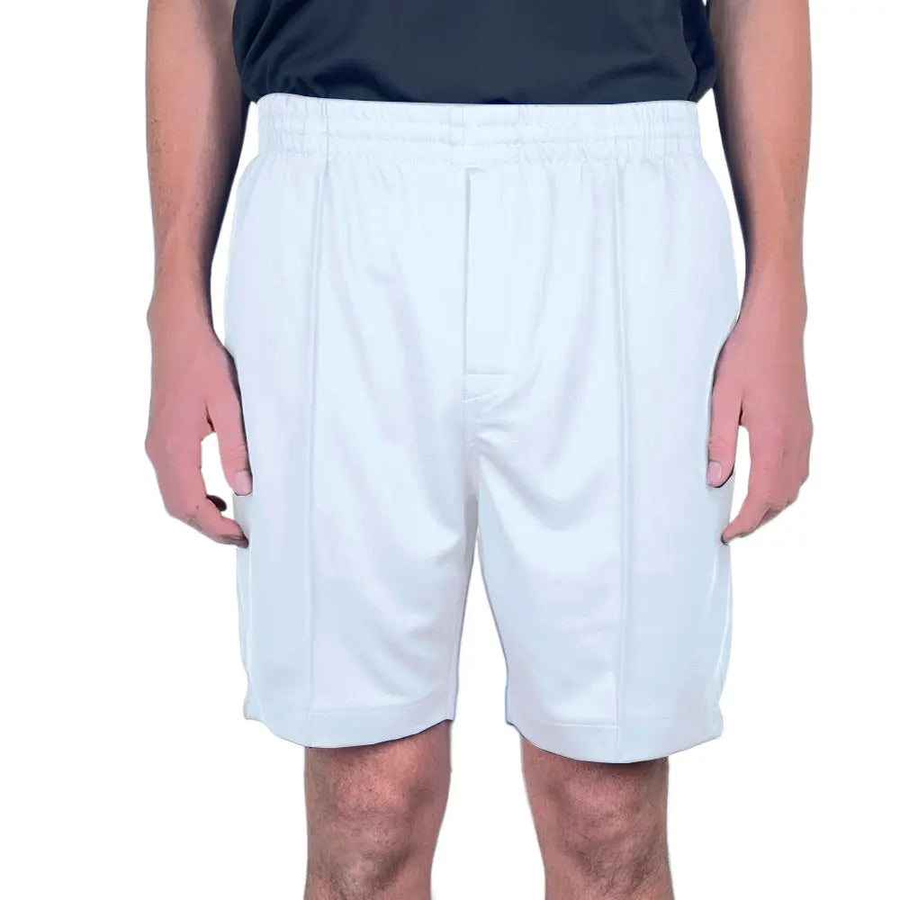 Bowlswear Australia Mens Comfortfit Short BA Logo - White - Bowls City