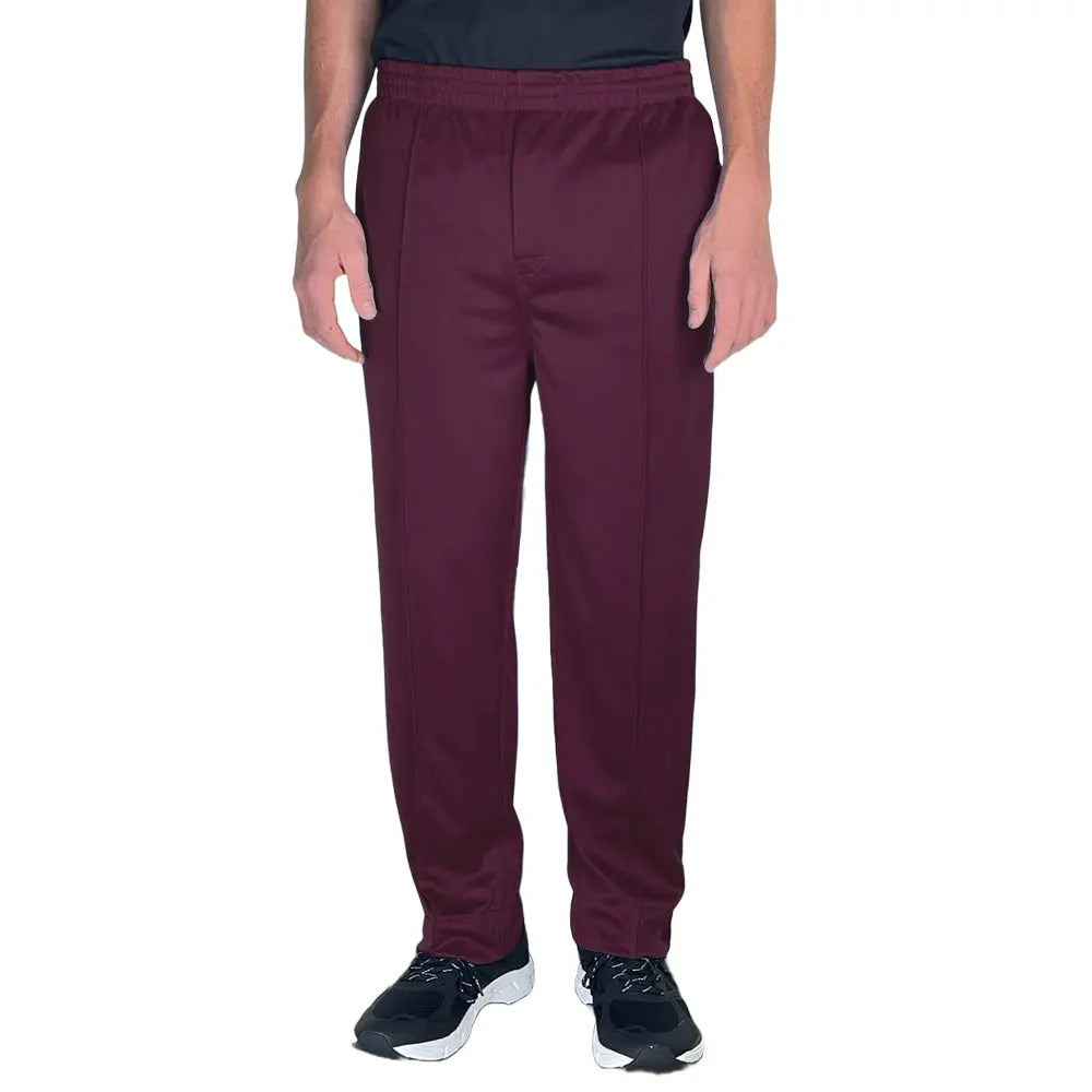 Bowlswear Australia Mens Comfortfit Pant BA Logo - Maroon - Bowls City