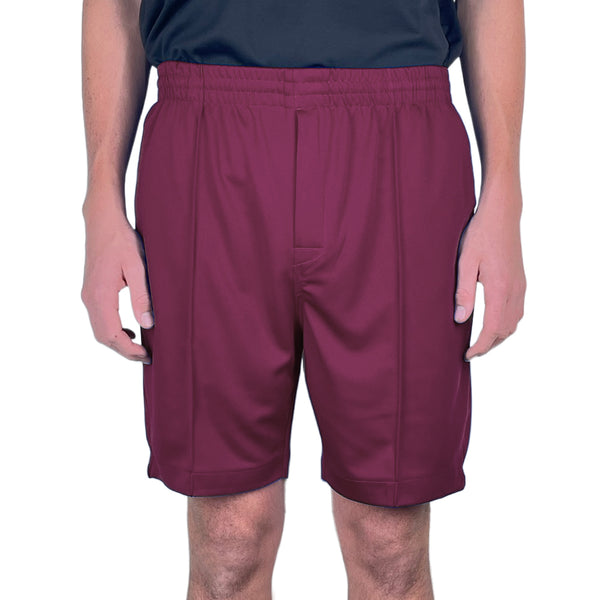 Bowlswear Australia Mens Comfortfit Short BA Logo Maroon Bowls City