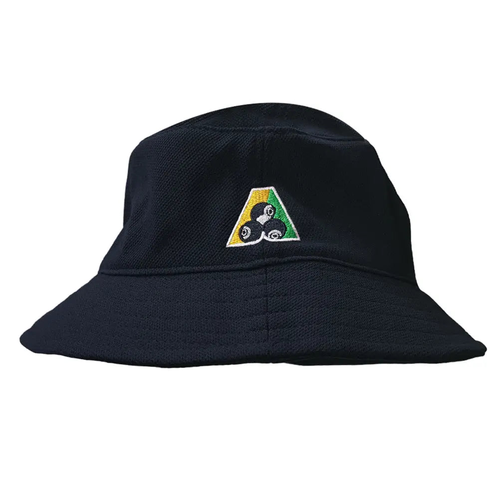 Bowlswear Australia Pique Mesh Bucket Hat BA Logo - Navy - Bowls City
