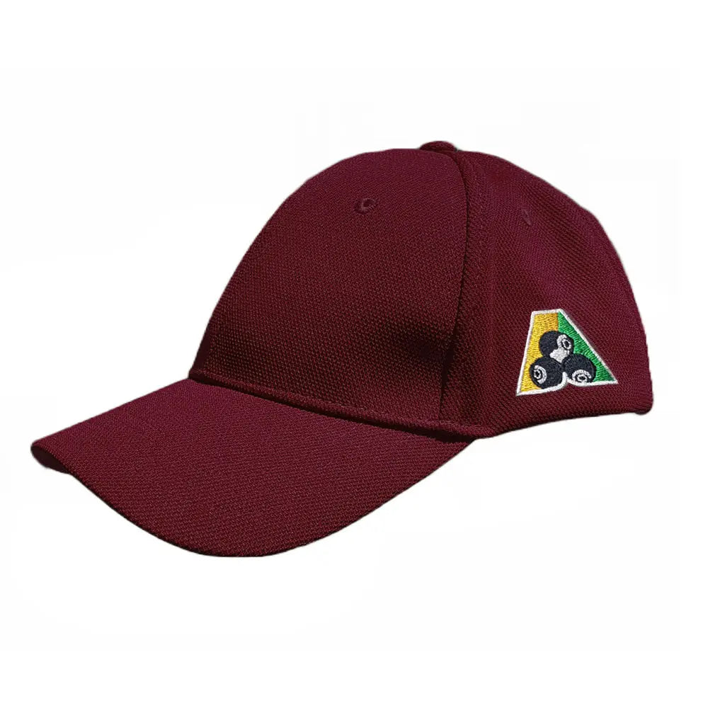 Bowlswear Australia Pique Unisex Cap BA Logo - Maroon - Bowls City