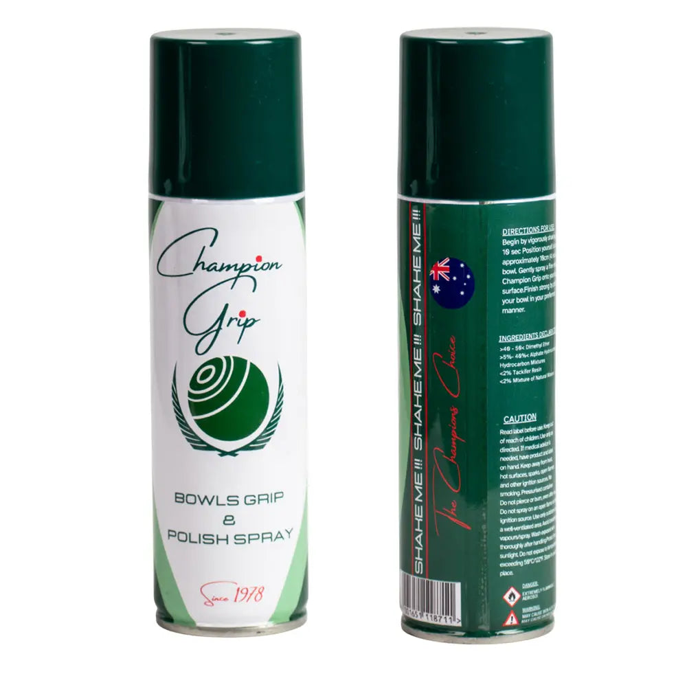 Champion Grip Lawn Bowls Spray - 2 Pack - Bowls City