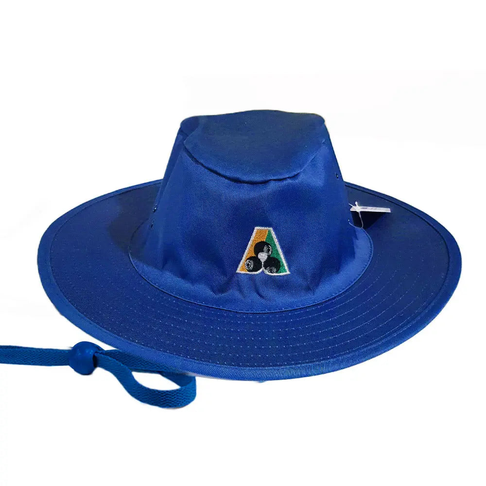 Domino Lawn Bowls Slouch Hat BA Logo - Royal Blue - Bowls City