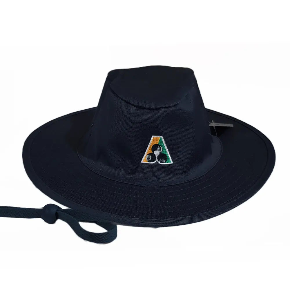 Domino Lawn Bowls Slouch Hat BA Logo - Navy - Bowls City