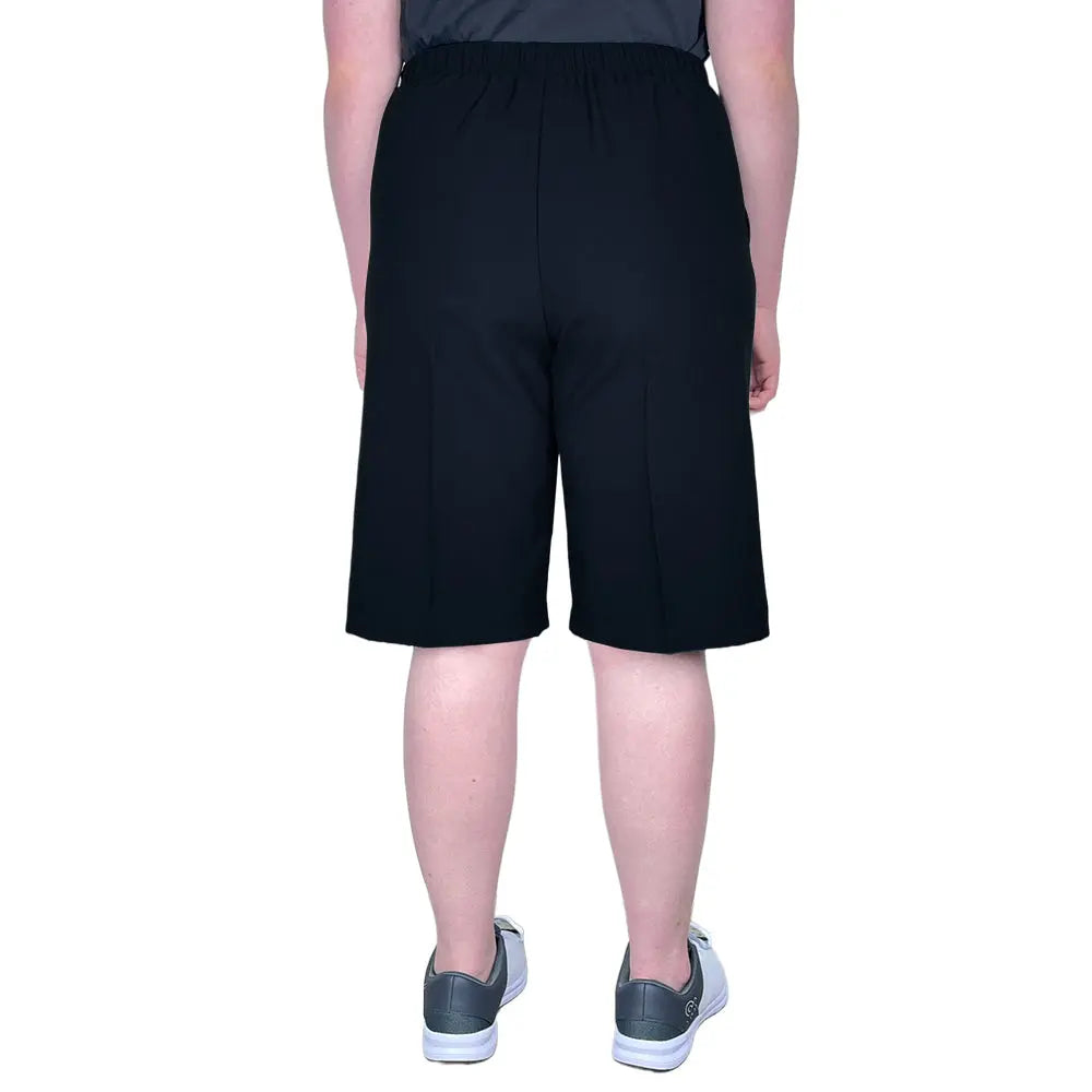 Domino Womens Lawn Bowls Shorts BA Logo - Junior Navy - Bowls City
