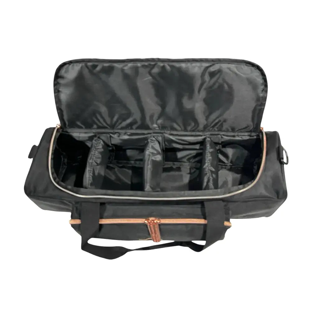 New Black Quilted Style 4 Lawn Bowls Beam Bag - Black - Bowls City