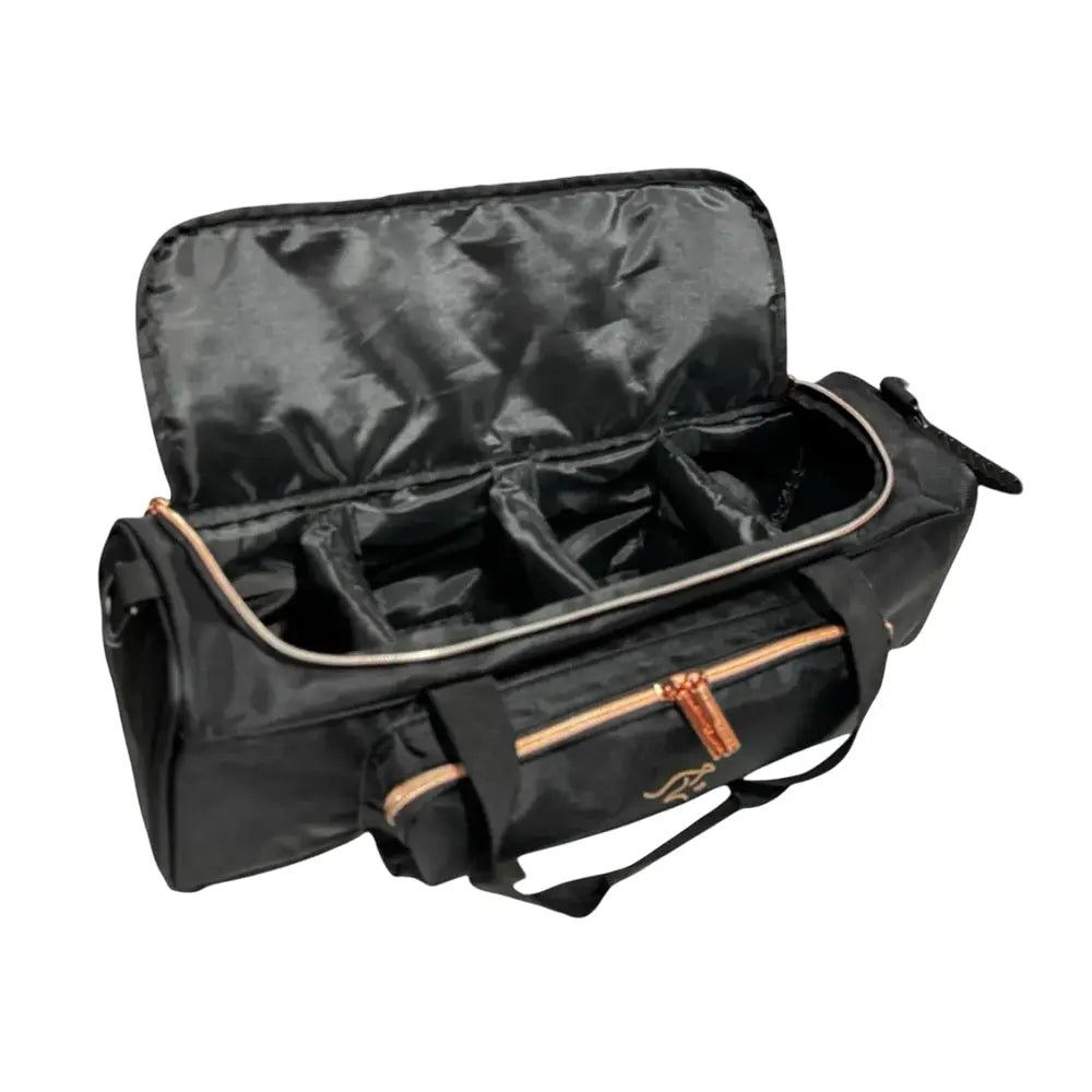 New Black Quilted Style 4 Lawn Bowls Beam Bag - Black - Bowls City