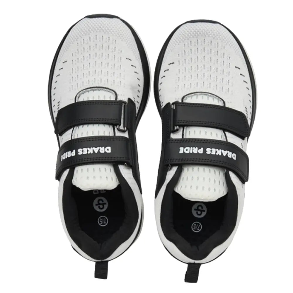 Drakes Pride Mens Renegade Velcro Lawn Bowls Shoe (4E Wide) - White - Bowls City