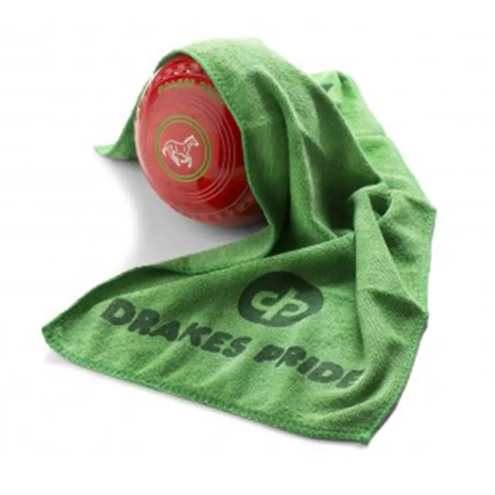 Drakes Pride Microfibre Towel - Green - Bowls City