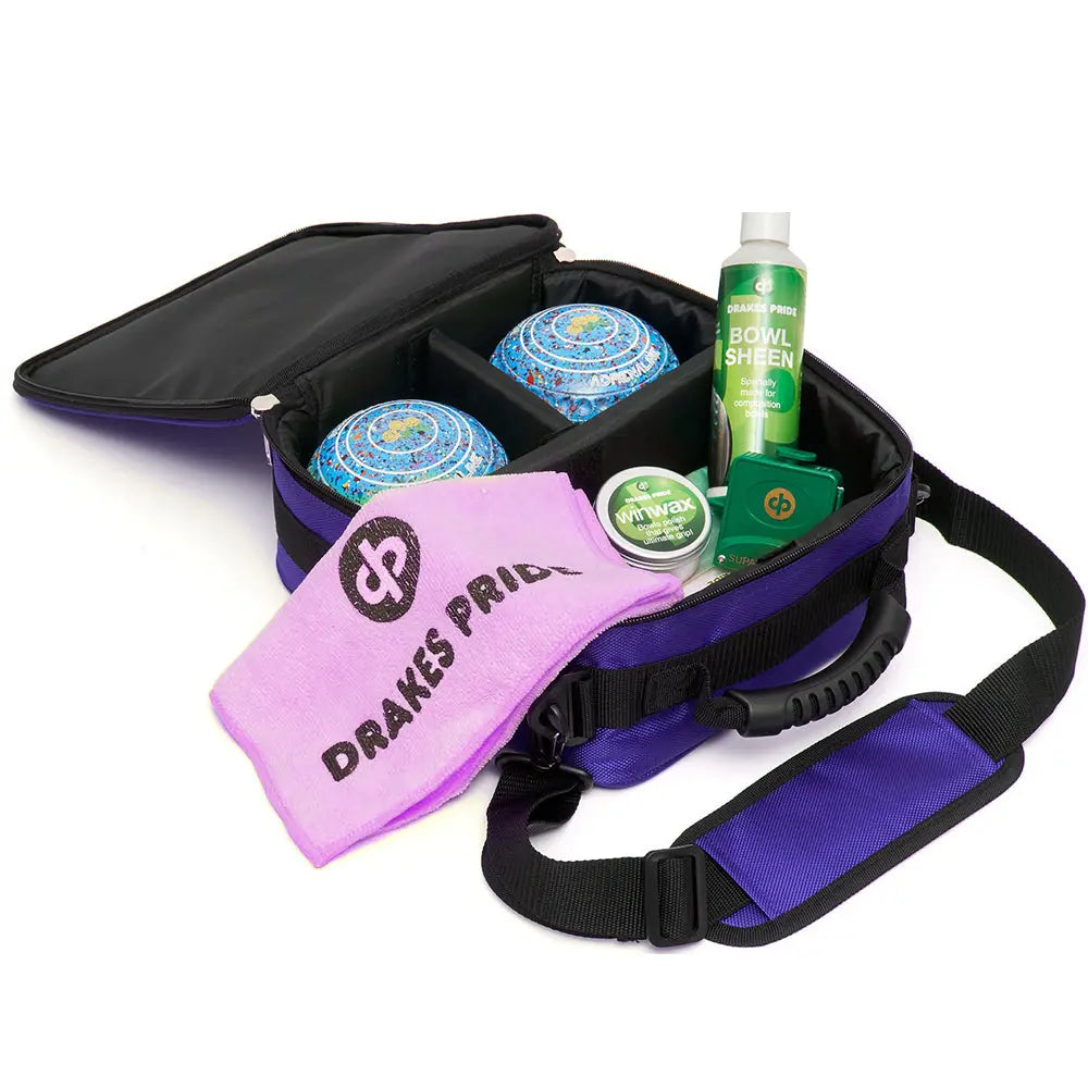 Drakes Pride Quattro '25 Lawn Bowls Carry Bag Purple - Bowls City
