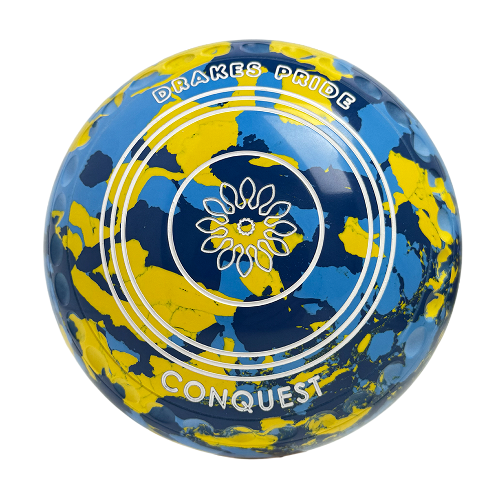 Drakes Pride Conquest Lawn Bowls Size 3 Heavy Gripped - Camo Daybreak - 7602-44842