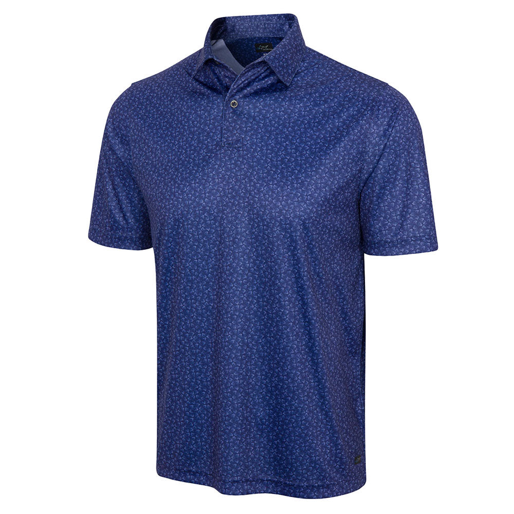 Greg Norman Mens Shark Fin Polo - Deep Sea
