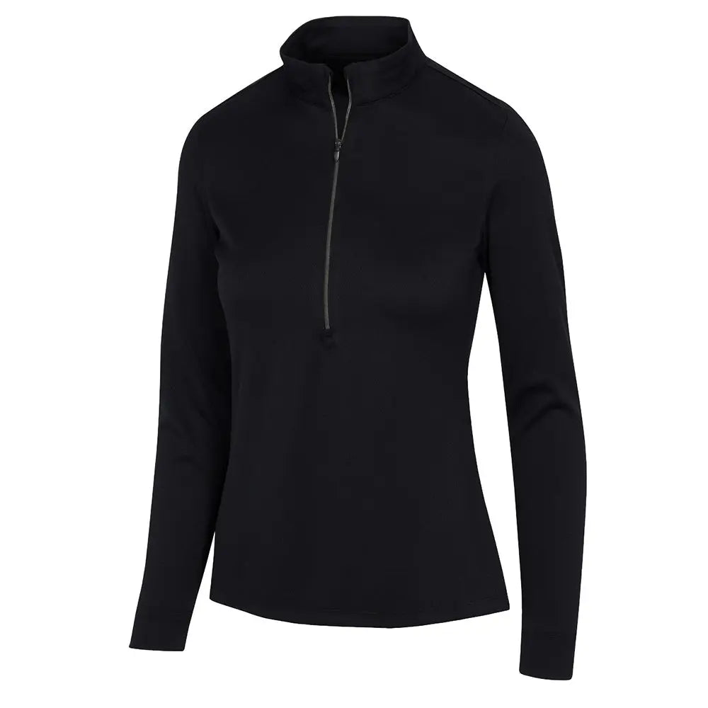 Greg Norman Ladies Fairway Long Sleeve 1/2 Zip Mock Polo - BA Logo - Bowls City