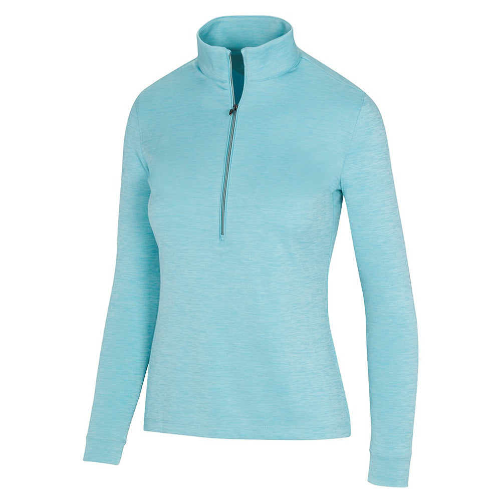 Greg Norman Ladies Long Sleeve 1/2 Zip Utility Mock Top