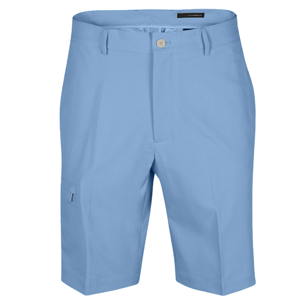 Greg Norman Stretch Waist Tech Cargo Short - Blue Cloud