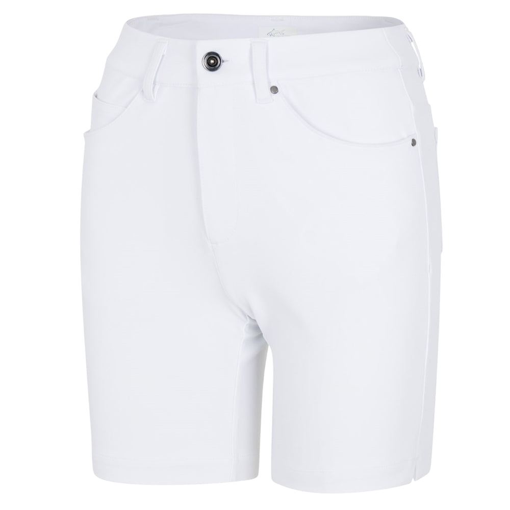 Greg Norman Womans Lexi 7" Stretch Short - White