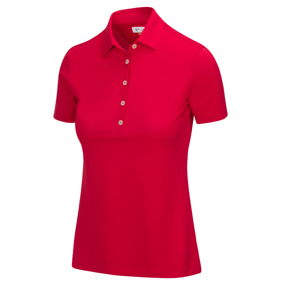 Greg Norman Womens Freedom Micro Pique Short Sleeve Polo *