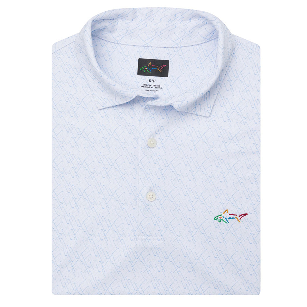 Greg Norman Mens ML75 Club House Print Polo *