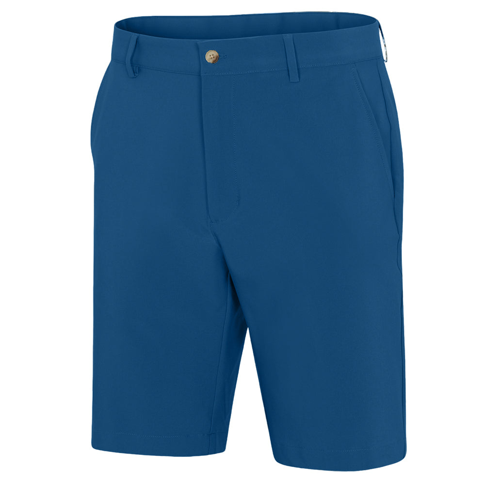 Greg Norman Mens 4 Way Stretch Tech Short - Sapphire Blue