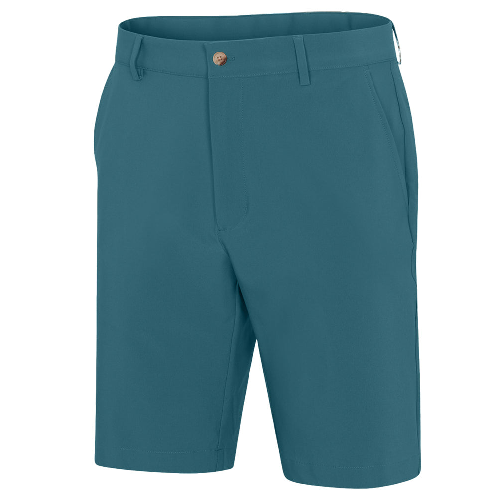 Greg Norman Mens 4 Way Stretch Tech Short - Vivid Teal