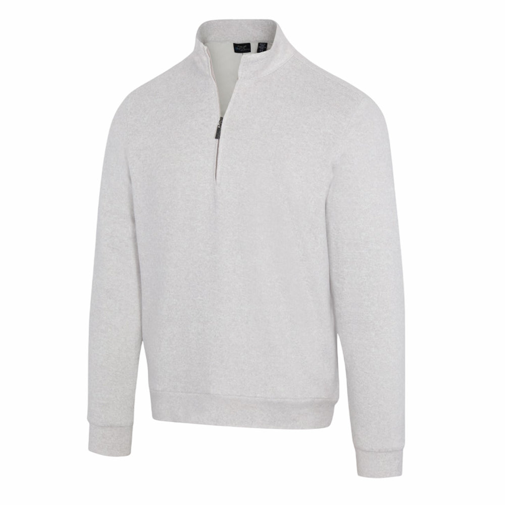 Greg Norman Mens Weatherknit 1/4 Zip Lined Windsweater *