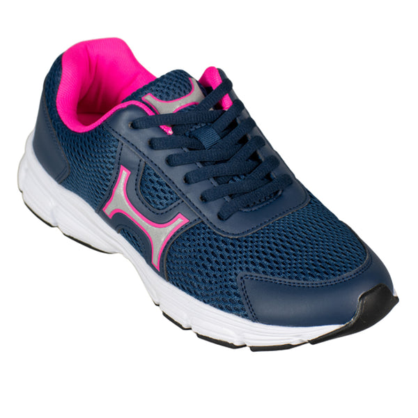 Henselite Athletica Womens Lawn Bowls Shoe Navy/Cerise Bowls City