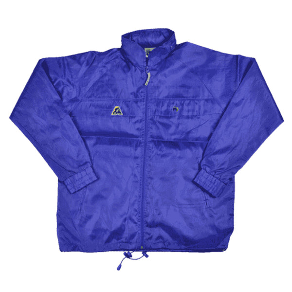 Henselite Royal Blue Rain Jacket Unlined Drawstring Bowls City Gold