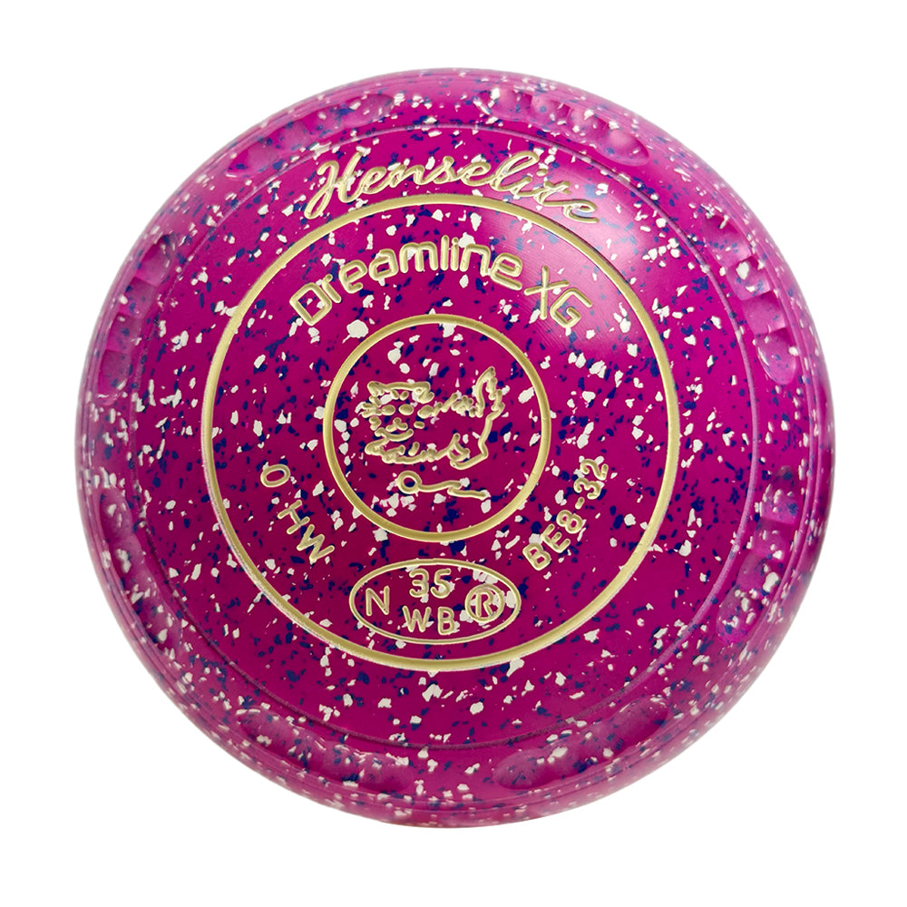 Henselite Dreamline XG Lawn Bowls Size 0 Heavy Gripped - Aster BE8-32