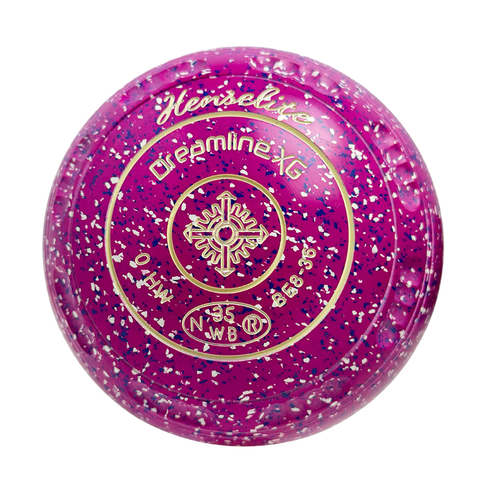 Henselite Dreamline XG Lawn Bowls Size 0 Heavy Gripped Aster - BE8-36